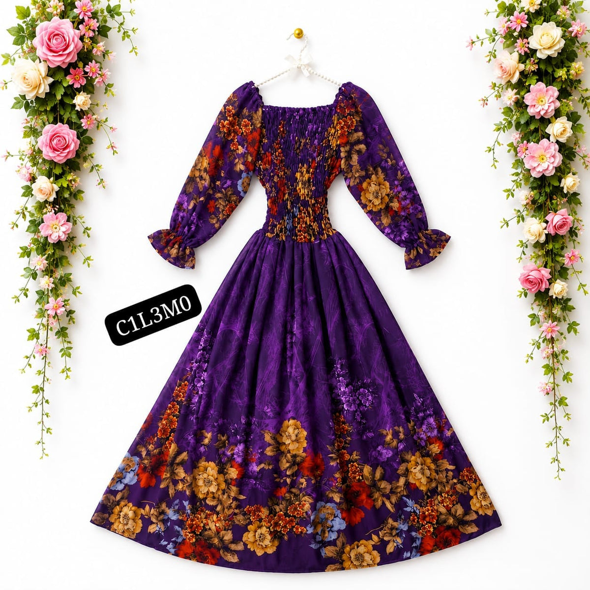 Article body elastic long maxi 