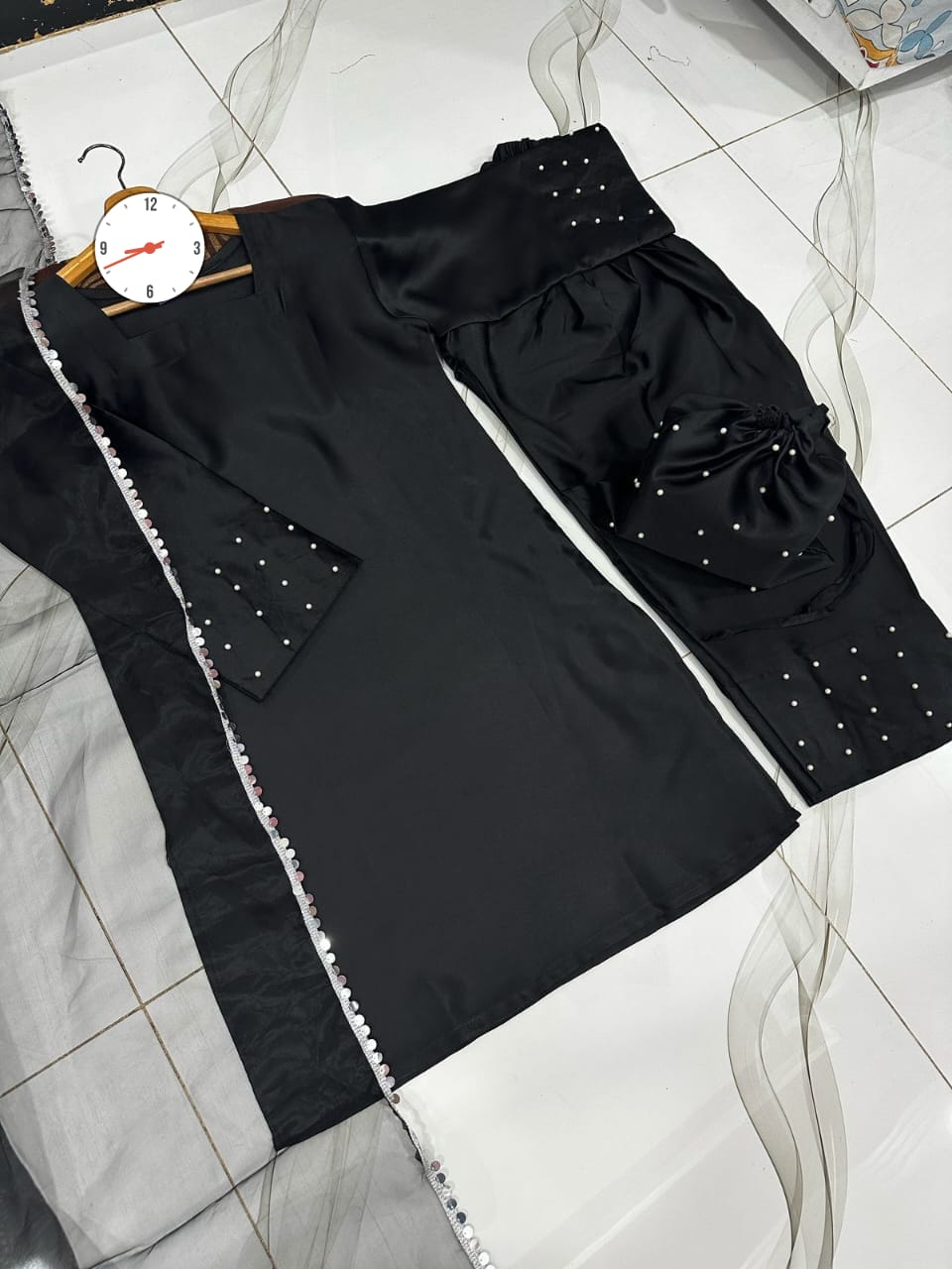 Farshi Shalwar Kameez With Potli 4Pcs