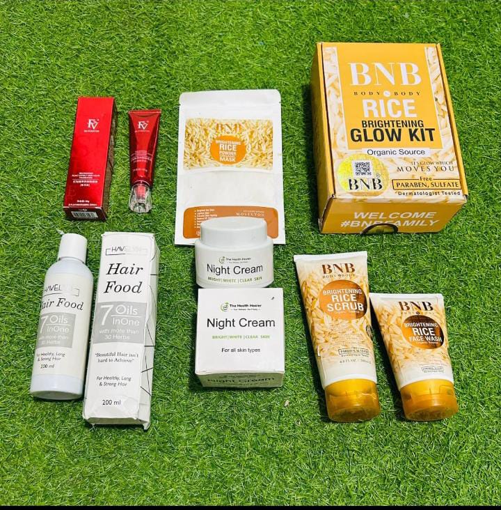 Hair Food Night Cream &amp; BNB Rice Glow Kit