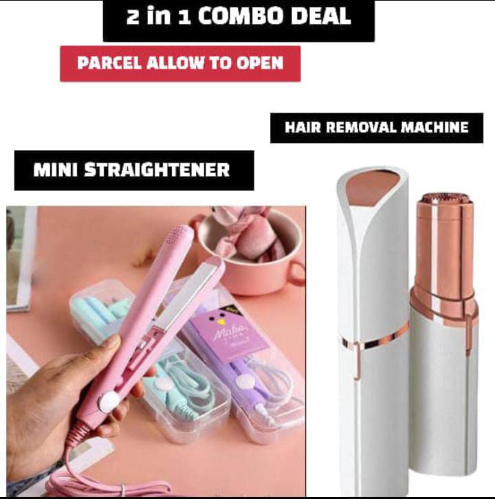 Mini Straightener &amp; Hair Removal Machine