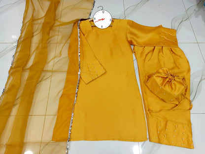 Farshi Shalwar Kameez With Potli 4Pcs