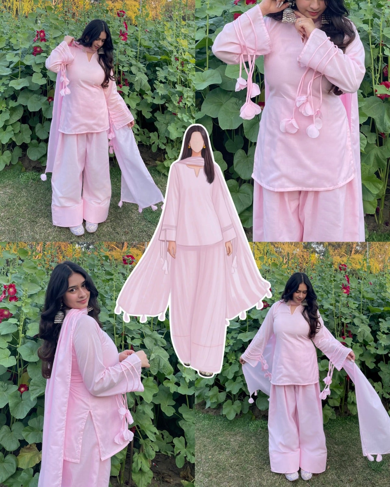 Most Viral Cotton Pankhuri 3PCs