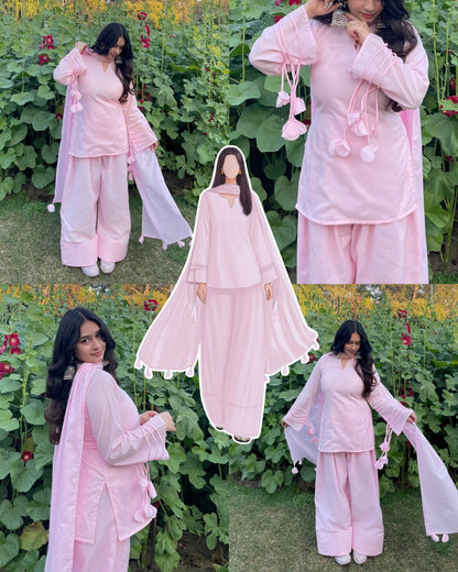 Most Viral Cotton Pankhuri 3PCs