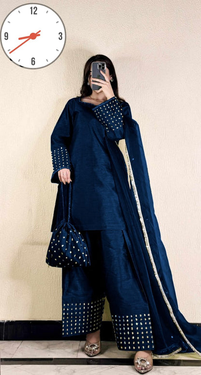 Farshi Shalwar Kameez With Potli 4Pcs