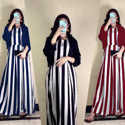 Winter Arrival Silk Zebra Printed Maxi With Cotton Seperate Koti 💚