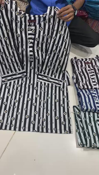 STUFF PURE LAWN 2PC WITH FARSHI SHALWAR