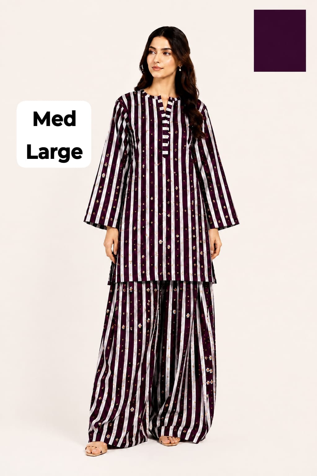 STUFF PURE LAWN 2PC WITH FARSHI SHALWAR